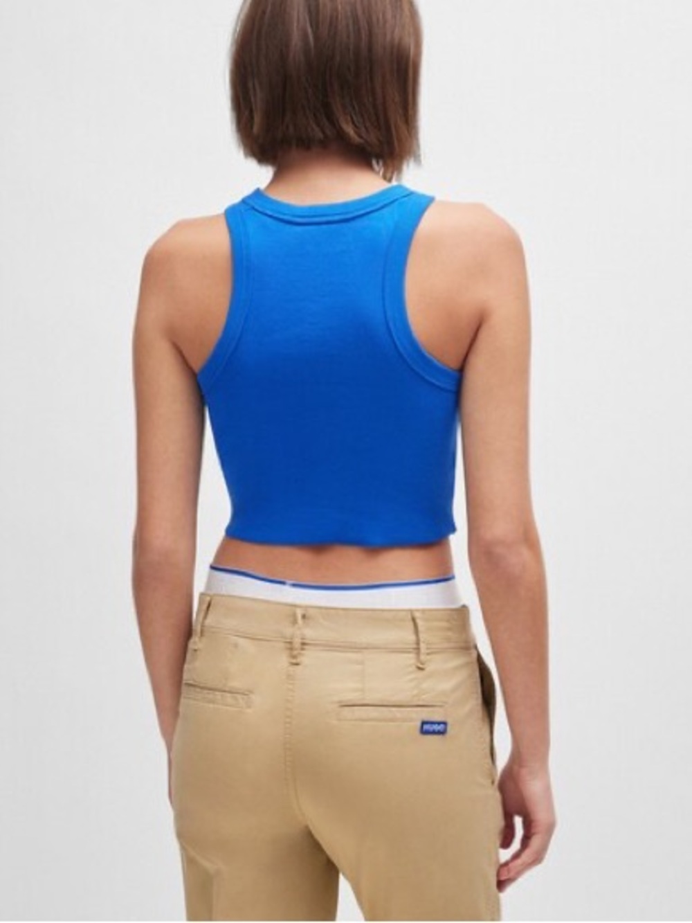 HUGO Baby Ribbed Cropped Tank - Picture 2 of 3